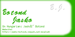 botond jasko business card